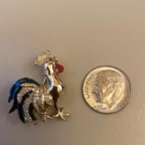 Gerry's Creations Gold Tone Rooster Pin - Picture 2 of 6